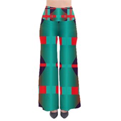 Vertical Stripes And Other Shapes       Women s Chic Palazzo Pants by LalyLauraFLM