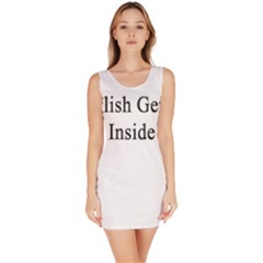 English Genius Inside Sleeveless Bodycon Dress by Supernova23