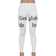 English Genius Inside Yoga Leggings by Supernova23