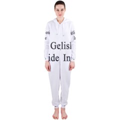 English Genius Inside Hooded Jumpsuit (ladies) 