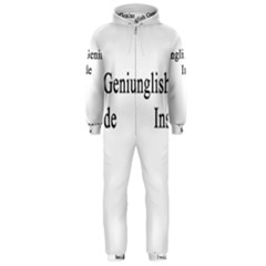 English Genius Inside Hooded Jumpsuit (men)  by Supernova23