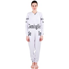 English Genius Inside Onepiece Jumpsuit (ladies) 