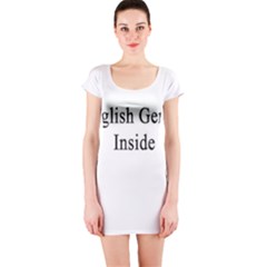 English Genius Inside Short Sleeve Bodycon Dress by Supernova23