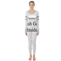 English Genius Inside Long Sleeve Catsuit by Supernova23