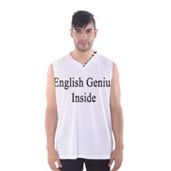 English Genius Inside Men s Basketball Tank Top by Supernova23