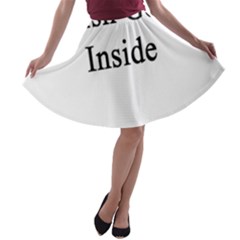 English Genius Inside A-line Skater Skirt by Supernova23