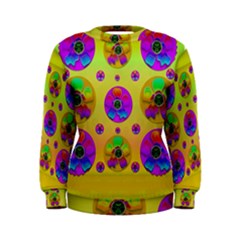 Floral Love And Why Not In Neon Women s Sweatshirt by pepitasart