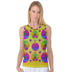 Floral Love And Why Not In Neon Women s Basketball Tank Top by pepitasart