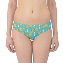 Summer Pineapples Fruit Pattern Hipster Bikini Bottoms by TastefulDesigns