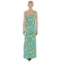 Summer Pineapples Fruit Pattern Maxi Thigh Split Dress View2