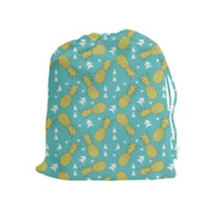 Summer Pineapples Fruit Pattern Drawstring Pouches (extra Large) by TastefulDesigns