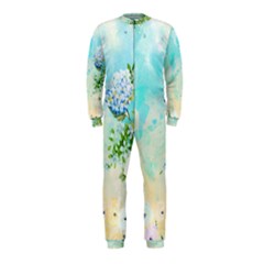 Watercolor Fresh Flowery Background Onepiece Jumpsuit (kids)