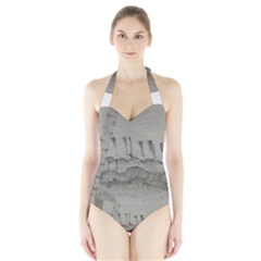 Peace In The Valley Series #44 Women s Halter One Piece Swimsuit by theplaybillstore