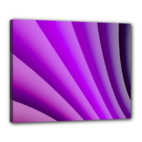 Gentle Folds Of Purple Canvas 20  X 16  by FunWithFibro