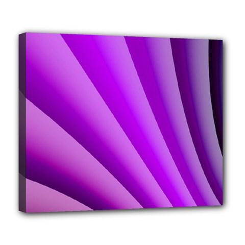 Gentle Folds Of Purple Deluxe Canvas 24  X 20   by FunWithFibro