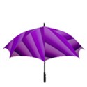 Gentle Folds Of Purple Golf Umbrellas View3