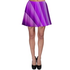 Gentle Folds Of Purple Skater Skirt by FunWithFibro