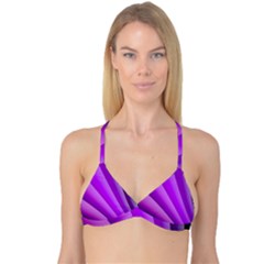 Gentle Folds Of Purple Reversible Tri Bikini Top by FunWithFibro