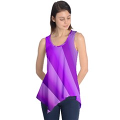 Gentle Folds Of Purple Sleeveless Tunic by FunWithFibro