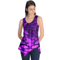 Abstract In Purple Sleeveless Tunic by FunWithFibro