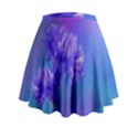 Purple Cornflower Floral  Mini Flare Skirt View2