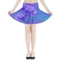 Purple Cornflower Floral  Mini Flare Skirt View3