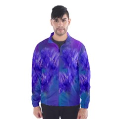 Flowers Cornflower Floral Chic Stylish Purple  Wind Breaker (men) by yoursparklingshop