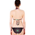 Pink Turquoise Black Star Kaleidoscope Flower Mandala Art Bikini Set View2