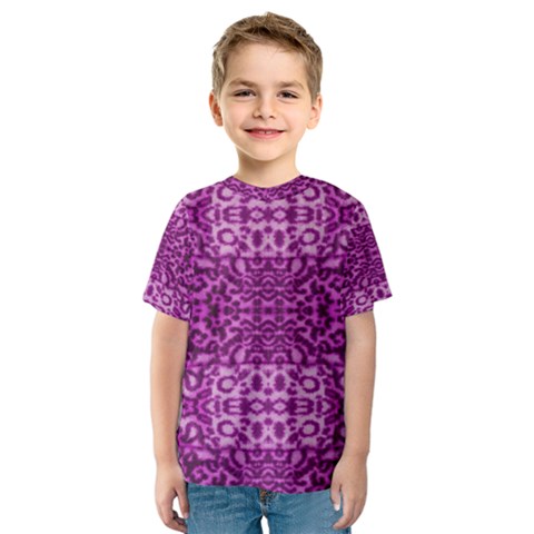 Lion In Purple Kid s Sport Mesh Tee by pepitasart