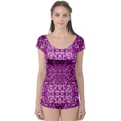 Lion In Purple Boyleg Leotard (ladies) by pepitasart