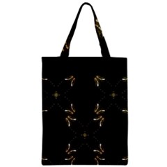 Festive Black Golden Lights  Zipper Classic Tote Bag by yoursparklingshop