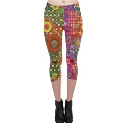 Circle Fantasies Capri Leggings  by KirstenStar