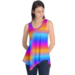 Psychedelic Rainbow Heat Waves Sleeveless Tunic by KirstenStar