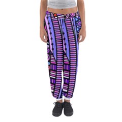 Stained Glass Tribal Pattern Women s Jogger Sweatpants by KirstenStar