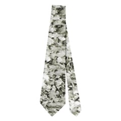 Black And White Abstract Texture Neckties (two Side)  by dflcprints