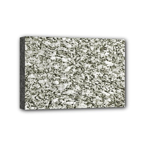 Black And White Abstract Texture Mini Canvas 6  X 4  by dflcprints