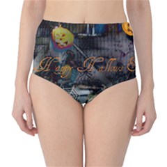 Happy Hallows Eve High-waist Bikini Bottoms by canvasngiftshop