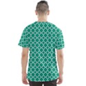 Emerald green quatrefoil pattern Men s Sport Mesh Tee View2