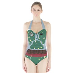 Boba Fett Halter Swimsuit by HamsterChick