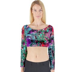 Bubble Chaos Long Sleeve Crop Top by KirstenStar