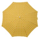 Sunny Yellow Quatrefoil Pattern Straight Umbrella View1