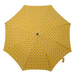 Sunny Yellow Quatrefoil Pattern Hook Handle Umbrella (medium) by Zandiepants