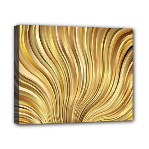 Gold Stripes Festive Flowing Flame  Canvas 10  X 8  by yoursparklingshop