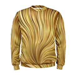 Gold Stripes Festive Flowing Flame  Men s Sweatshirt by yoursparklingshop