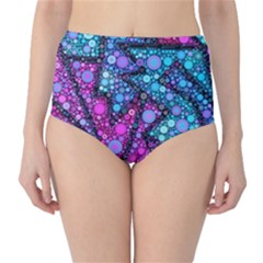 Blues Bubble Love High-waist Bikini Bottoms by KirstenStar