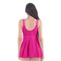 Hot pink quatrefoil pattern Skater Dress Swimsuit View2