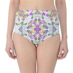 Geometric Boho Chic High-waist Bikini Bottoms