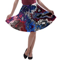 Amazing Fractal 28 A-line Skater Skirt by Fractalworld