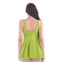 Spring Green Quatrefoil Pattern Skater Dress Swimsuit View2