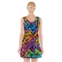 Color Play in Bubbles V-Neck Sleeveless Skater Dress View2